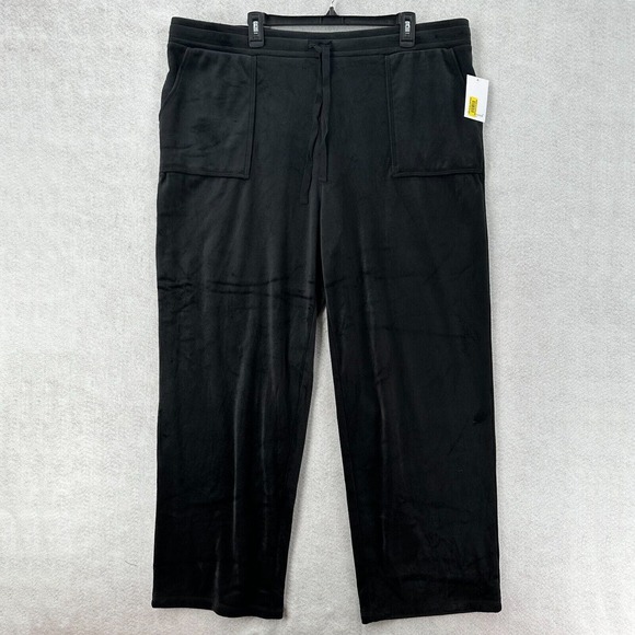 NWT Westbound Velvet Pants Womens 2X Plush Velour‎ Pull On Soft Comfy - Picture 1 of 14